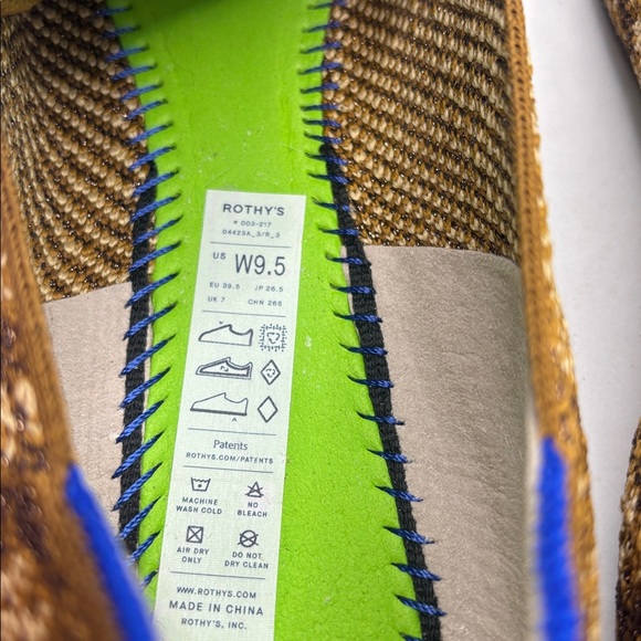 Rothy's The Loafer Bronze Python Slip On Comfort Sustainable SZ 9.5 casual - Picture 5 of 8